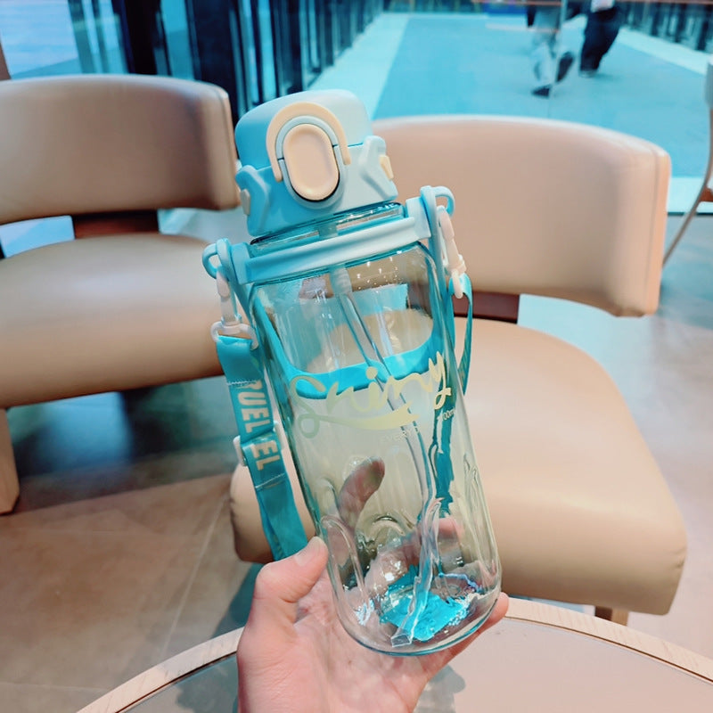 Ladies Ergonomic Water Bottle with Leak-Proof Lid Kalsten