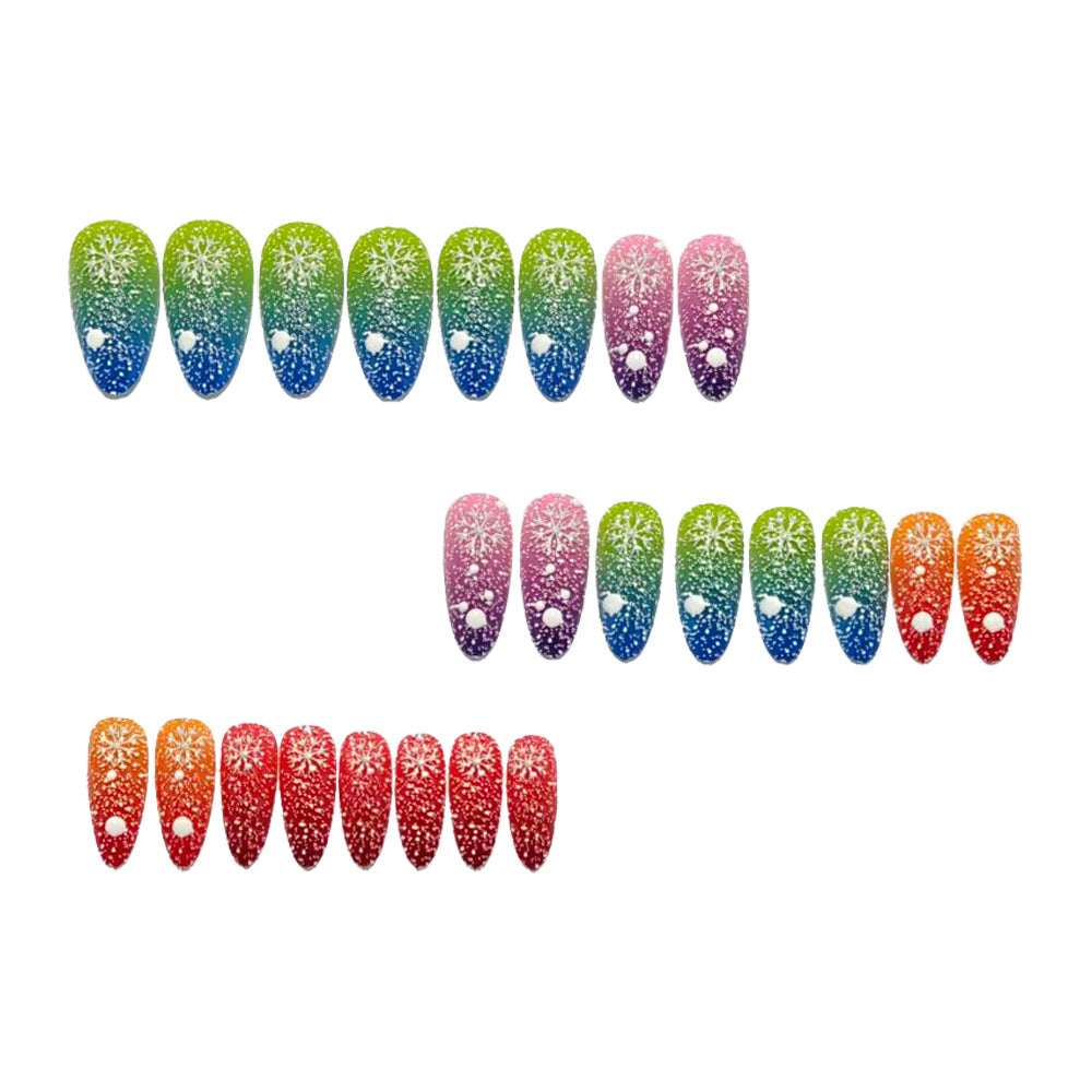 Artificial Nails in Creative Glitter Gradient Design Kalsten