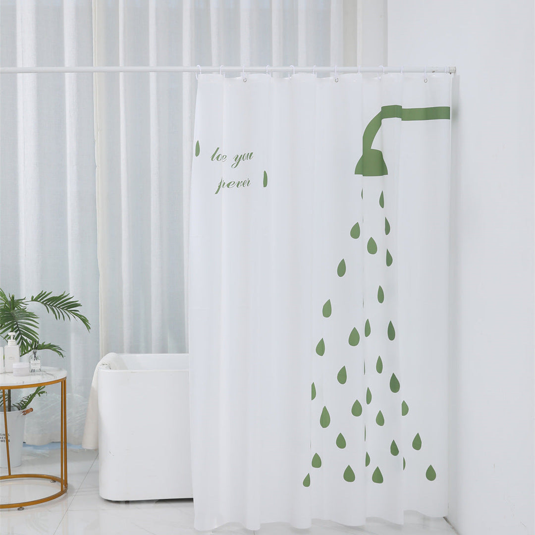 Inspirational Water Drop Shower Curtain Kalsten