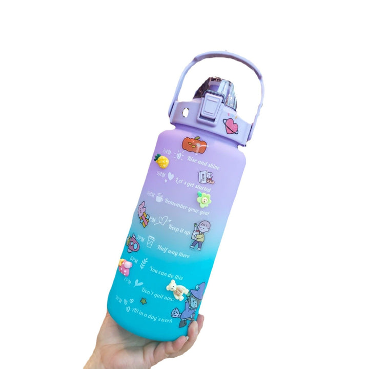 Women's Motivating Water Bottle with Interactive Sticker Set Kalsten
