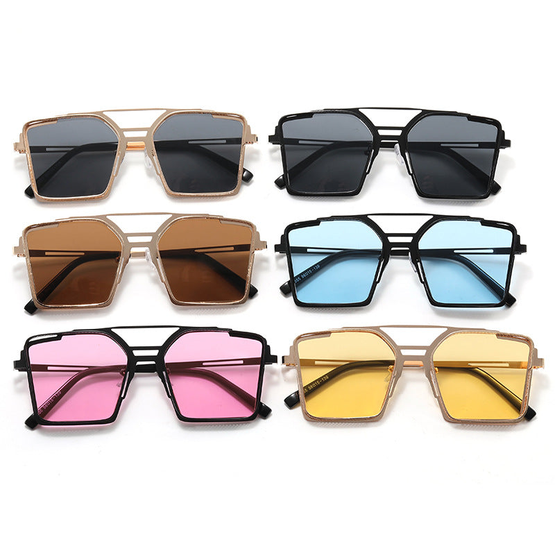 Women's oversized sunglasses with luxurious design and geometric frame Kalsten