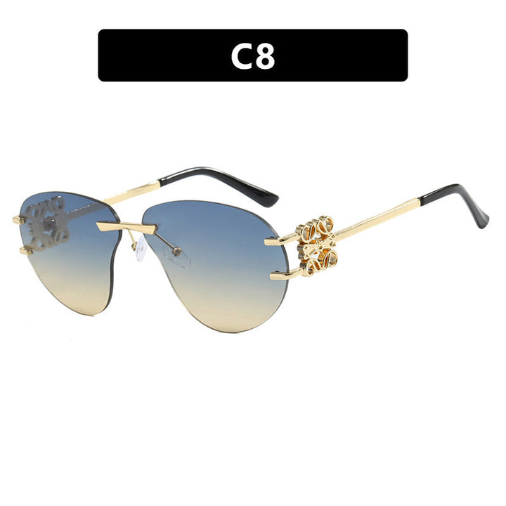 Women's fashionable sunglasses in elegant aviator style with gemstone details Kalsten