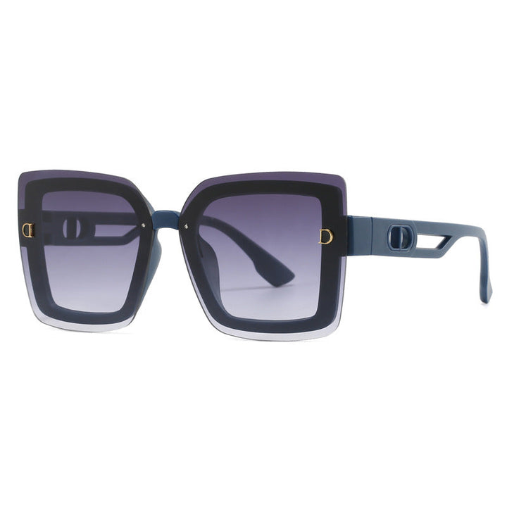 Ladies fashionable oversized sunglasses in geometric design Kalsten
