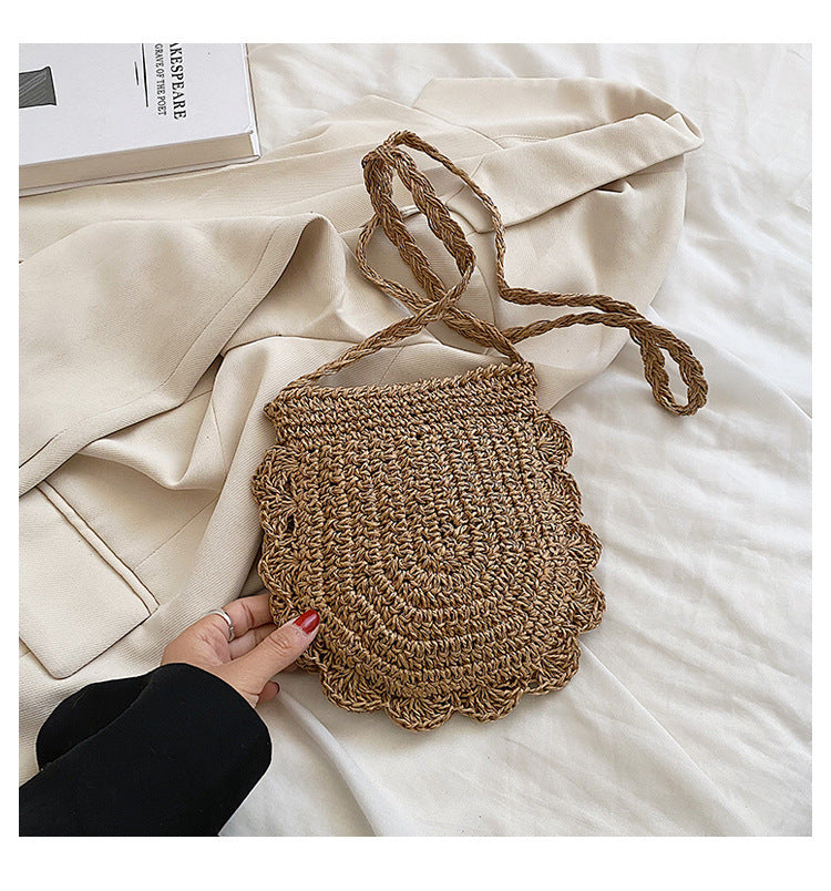 Hand-knotted macrame bag with special wave pattern Kalsten