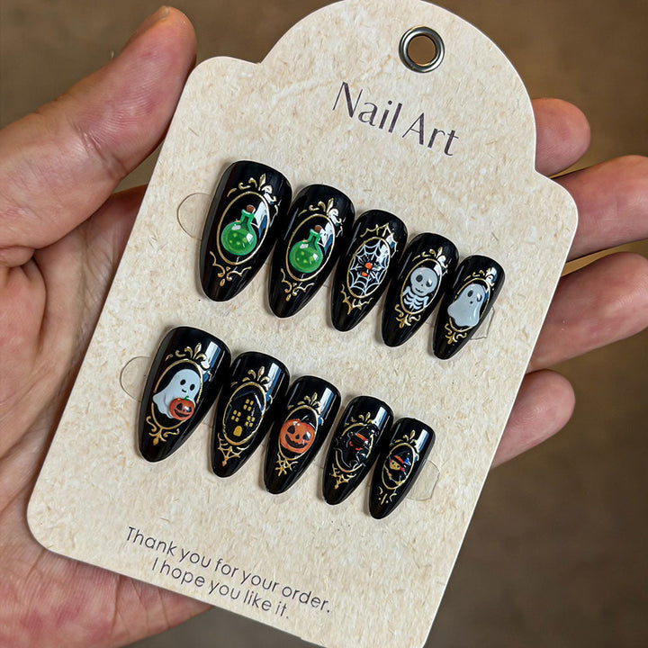 Decorative Themed Press-On Nail Set Kalsten