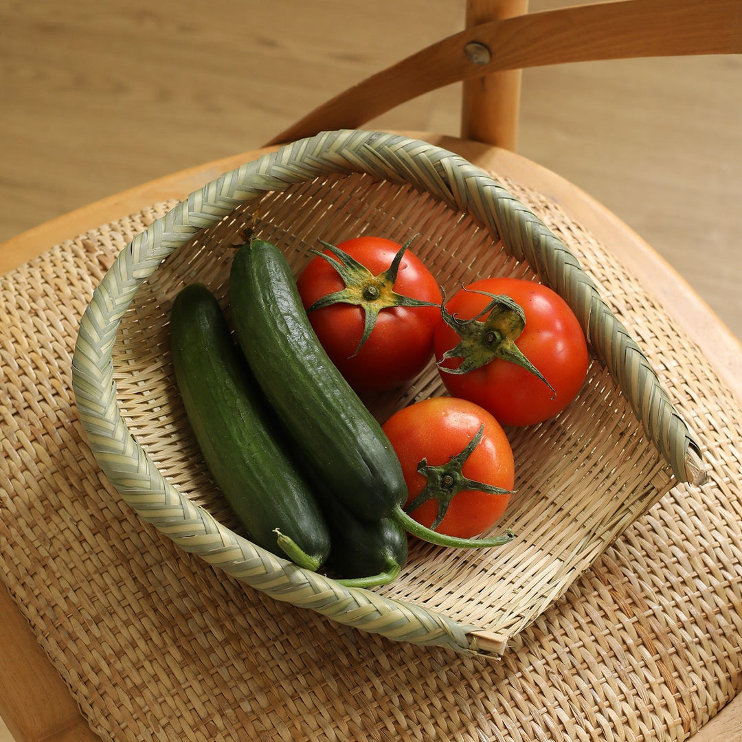 Oval Handwoven Storage Basket Kalsten