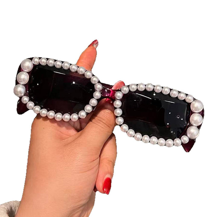 Ladies fashionable sunglasses with luxurious pearl frame Kalsten