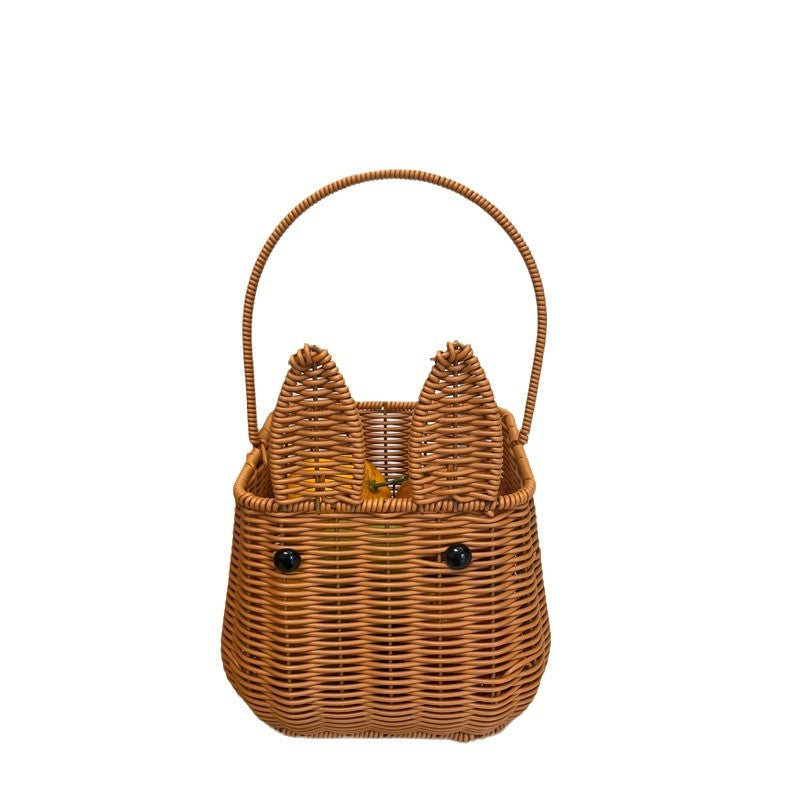 Women cute hand basket with ears Kalsten