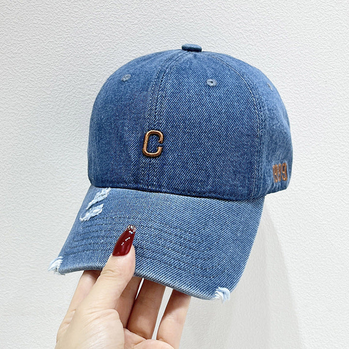 Women's Distressed Denim Baseball Cap Kalsten 1784270579