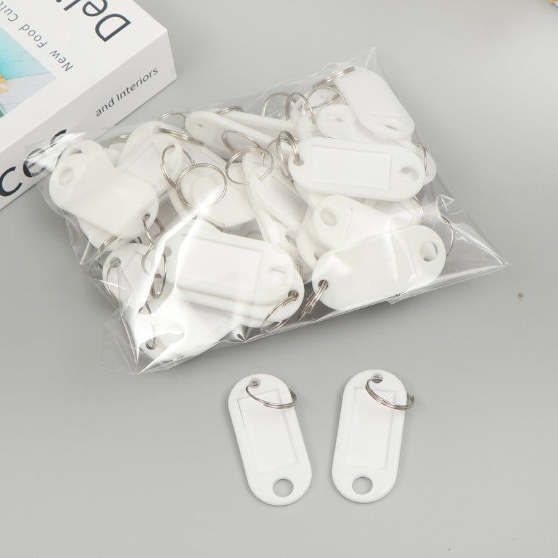 Unisex label tags with key ring and writable field Kalsten