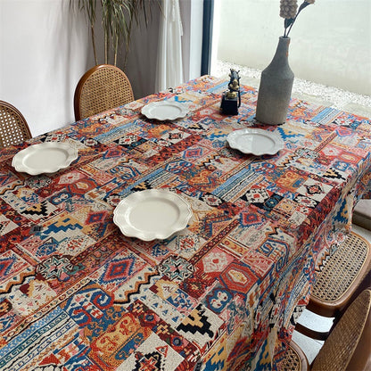 Decorative Geometric Pattern Table Cover