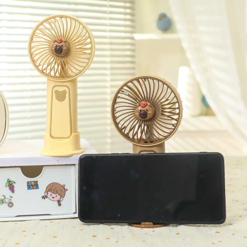 Women Portable Mini Fan with Cute Bear Design Kalsten