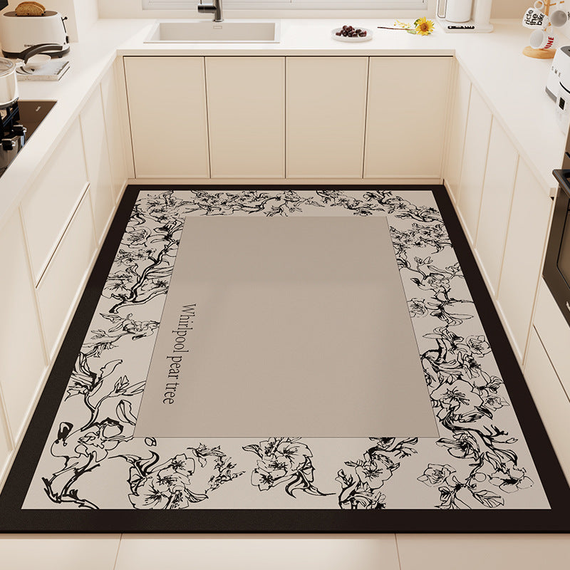 Playful Animal-Themed Non-Slip Kitchen Mat