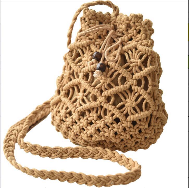 Hand-knit Macrame Shoulder Bag Kalsten