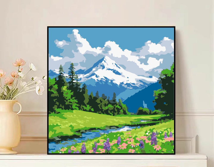 Scenic Mountain Landscape Canvas Art Kalsten