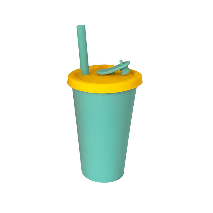 Ladies silicone drinking cup with lid and straw Kalsten