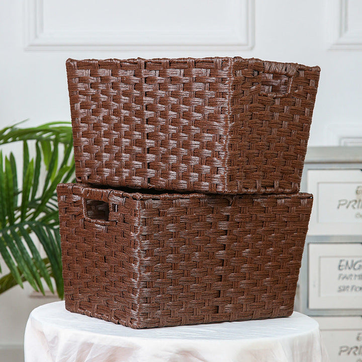 Stylish storage box with decorative fabric insert Kalsten