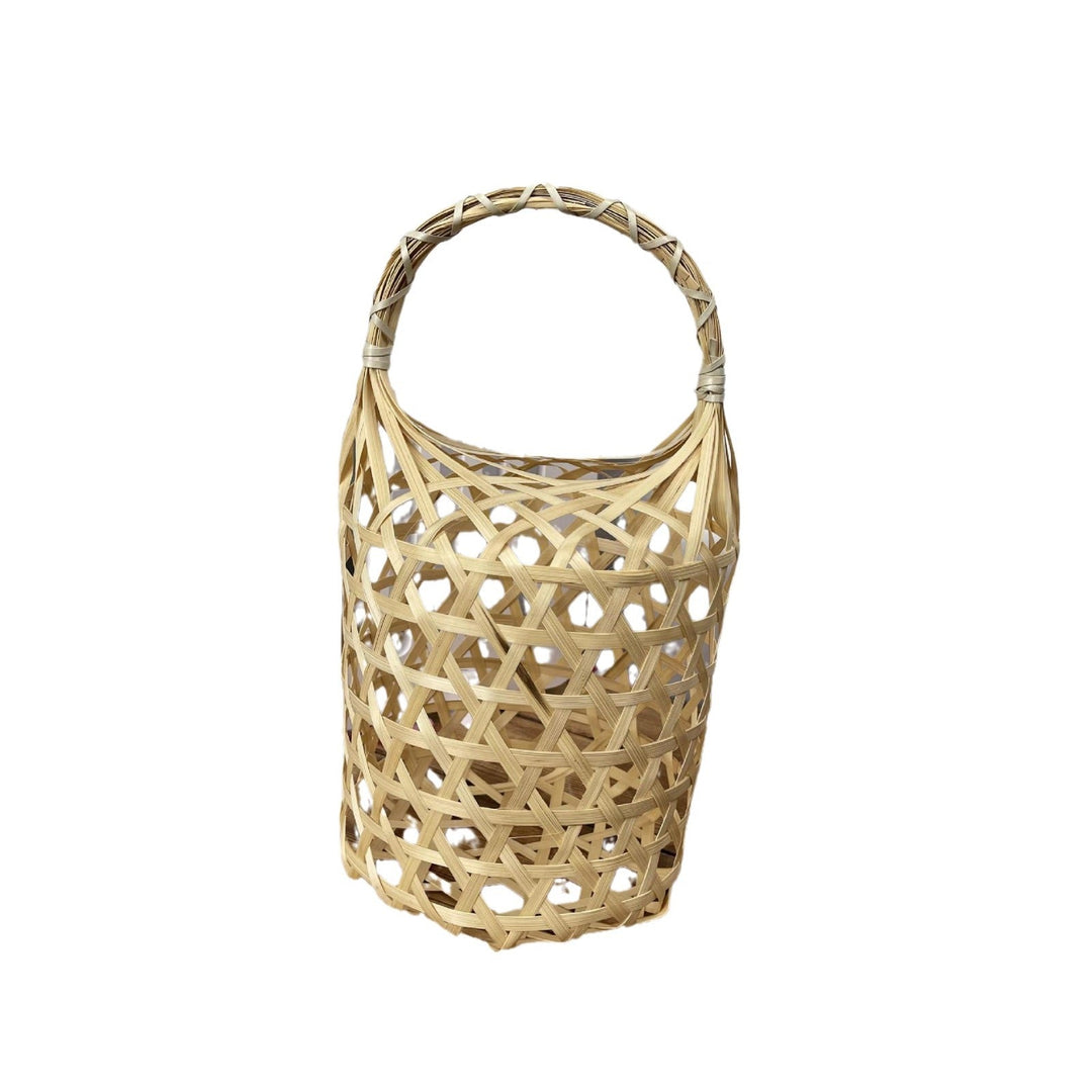 Women braided storage basket with textured design Kalsten