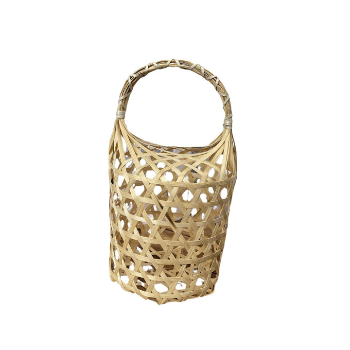 Women braided storage basket with textured design Kalsten