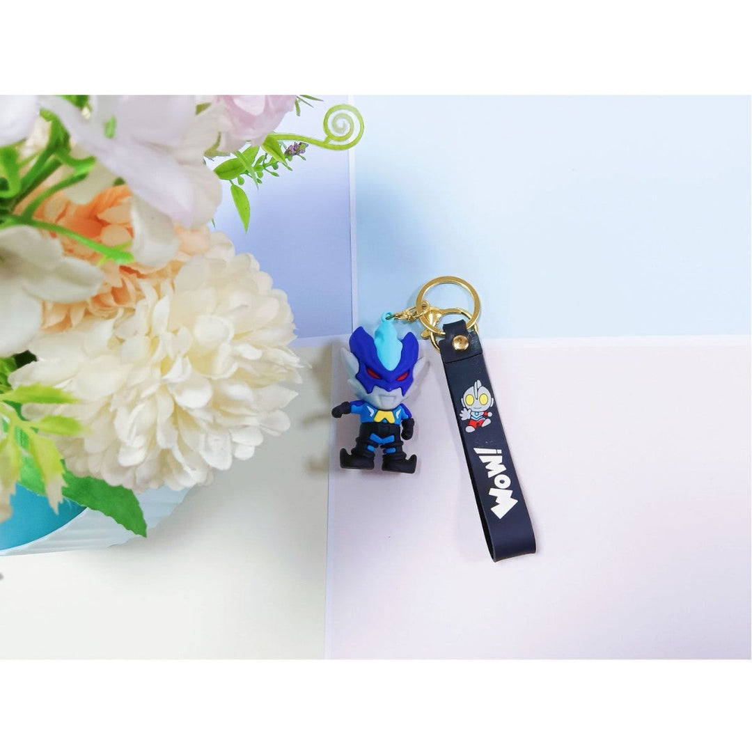 Unisex keychain made of flexible silicone with unique character design Kalsten