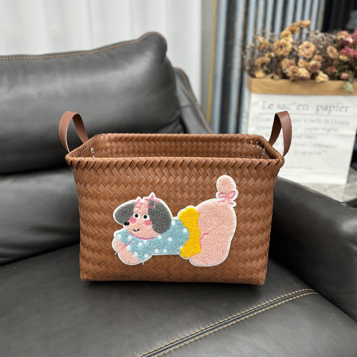 Woven storage basket Acalora