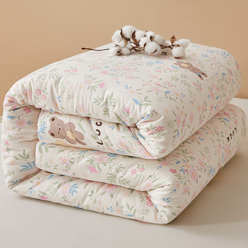 Women's cozy blanket with lovely bear pattern Kalsten