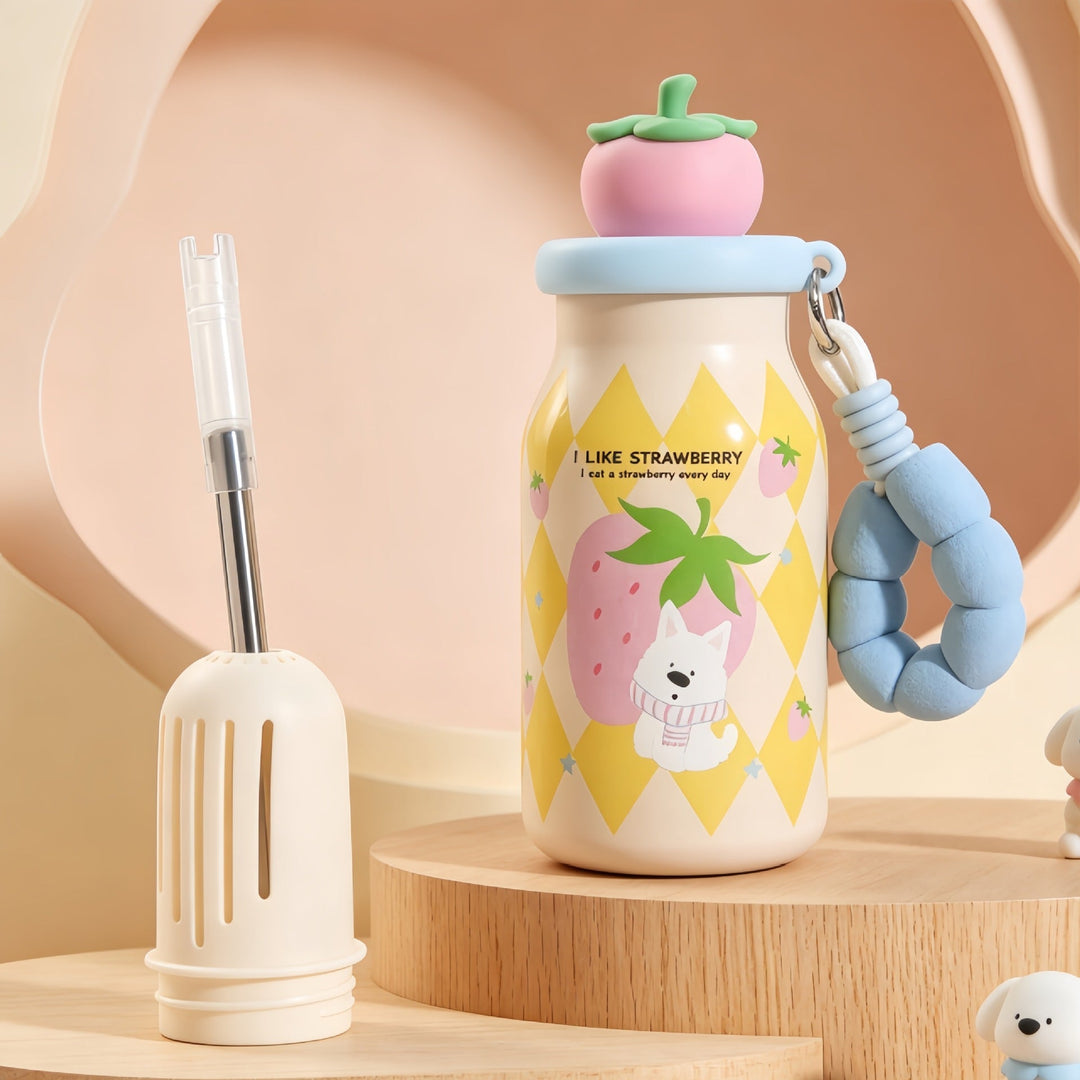 Women’s insulated bottle with practical carrying handle and playful bunny design Kalsten