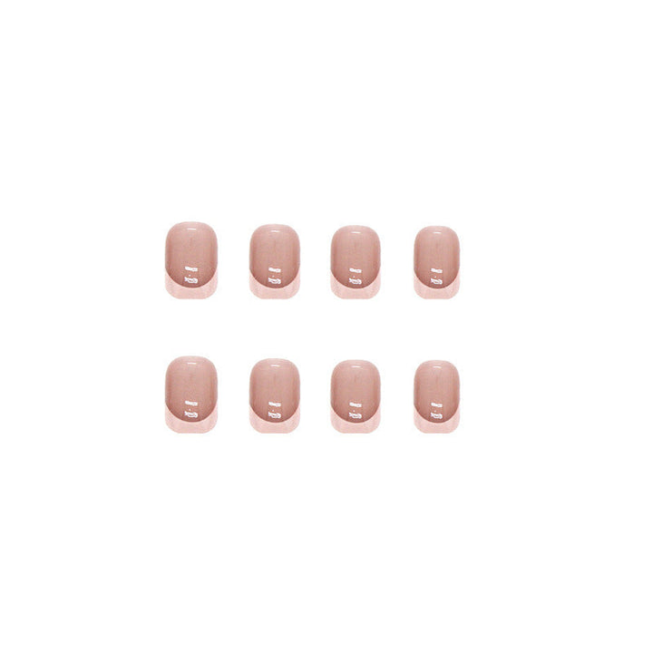 Classic French Tip Press-On Nail Set Kalsten