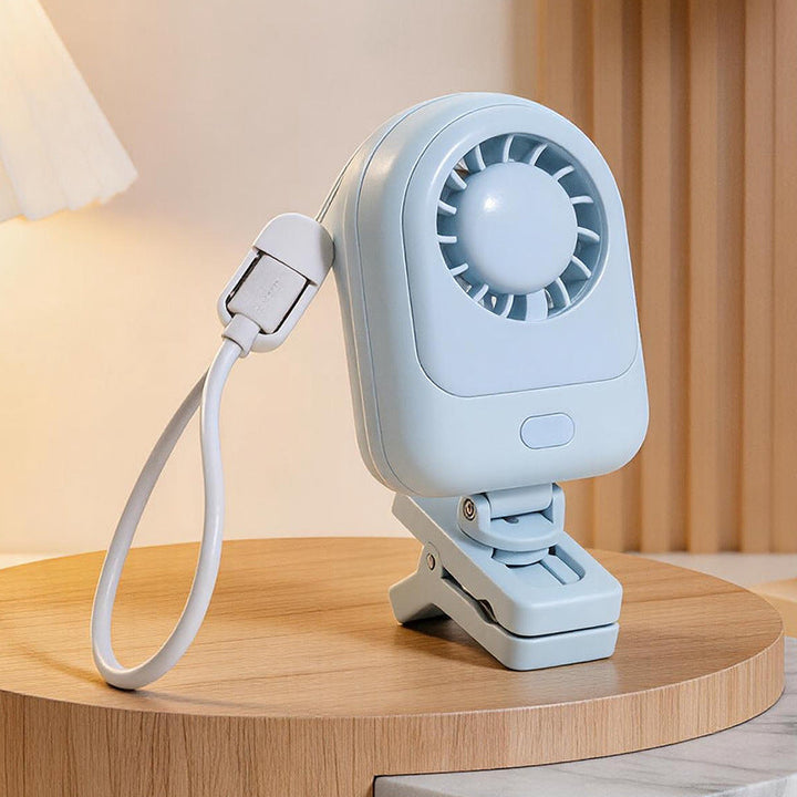 Ladies Multifunctional Clip Fan with Adjustable Tilt Angle Kalsten