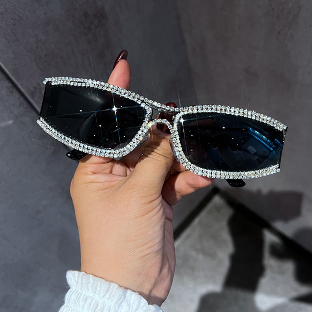 Ladies Glamorous Vintage Sunglasses with Rhinestone Trim Kalsten