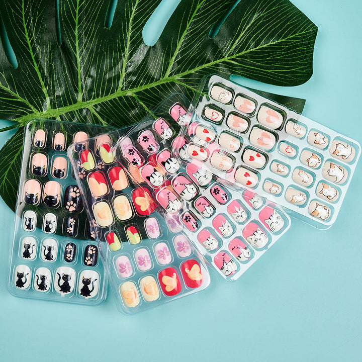 Decorative Animal-Themed Press-On Nails Kalsten