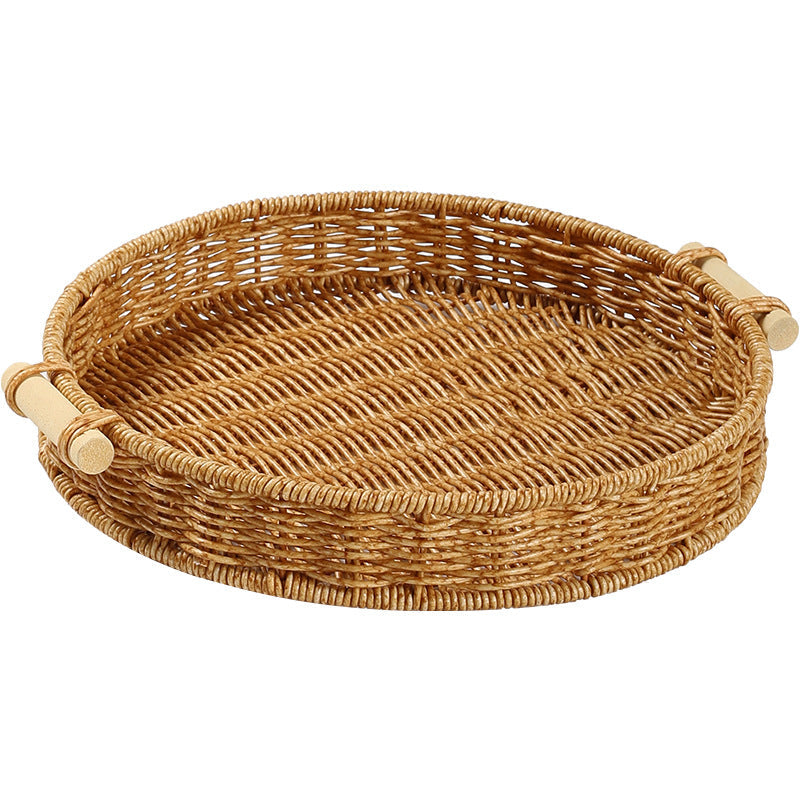 Handwoven Decorative Serving Tray Kalsten