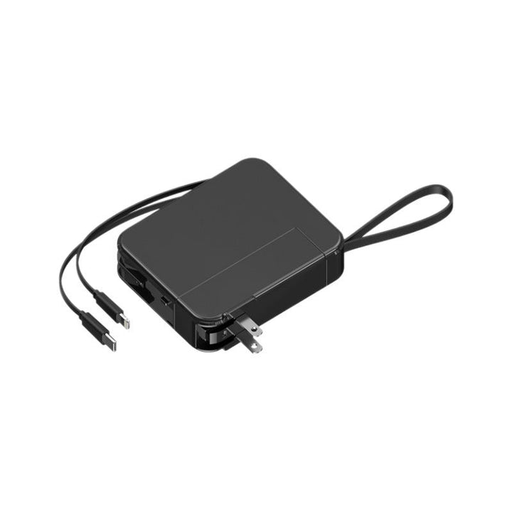 Compact travel charger with integrated USB-C port and digital display Kalsten