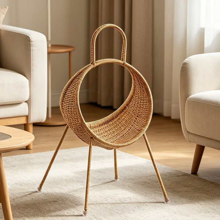 Unisex design basket with curved shape and ergonomic carry handle Kalsten