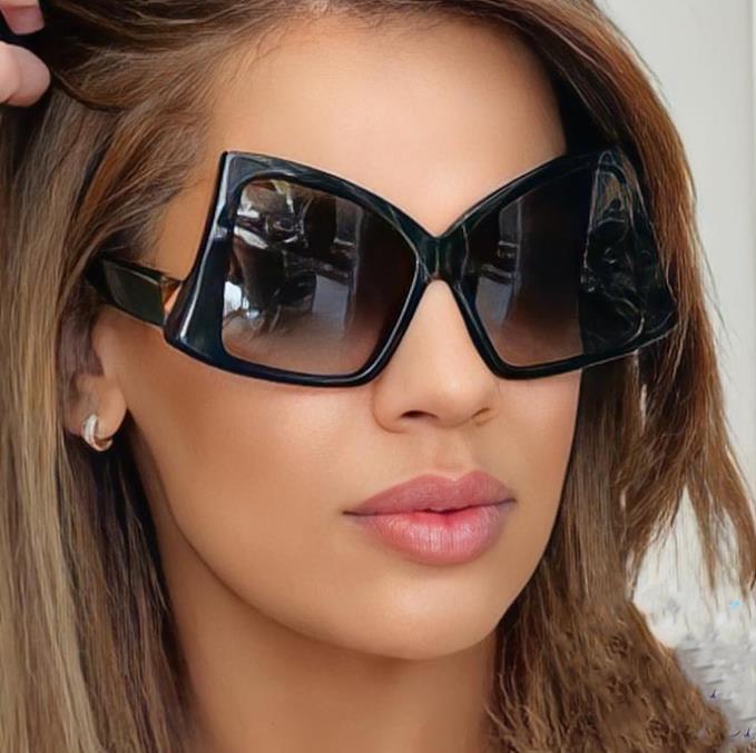 Women's oversized sunglasses with elegant square frame and protective UV protection Kalsten