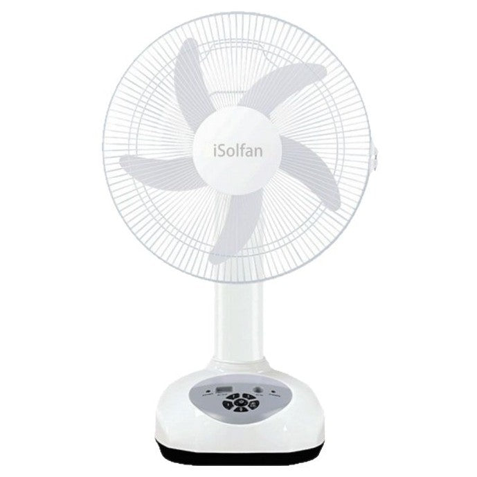 Ladies solar-powered standing fan with remote control and LCD display Kalsten
