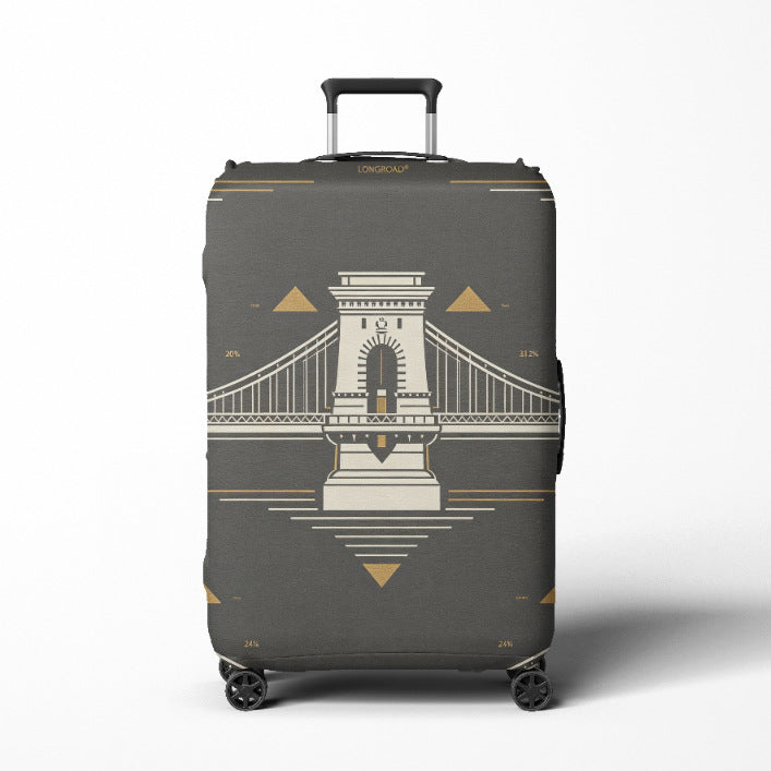 Women's Travel Trolley Kalsten  with elegant baroque pattern