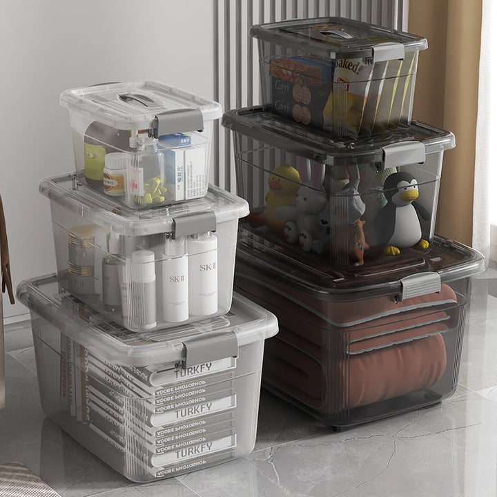 Women's Multifunctional Storage Box with Wheels and Secure Lid Kalsten