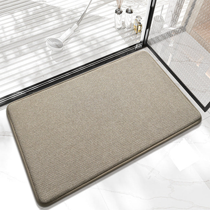 Elegant Textured Bathroom Mat