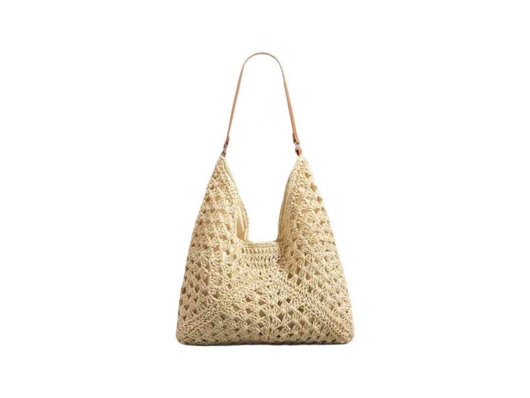 Handbag with Artistic Macrame Design and Flexible Carrying Comfort Kalsten