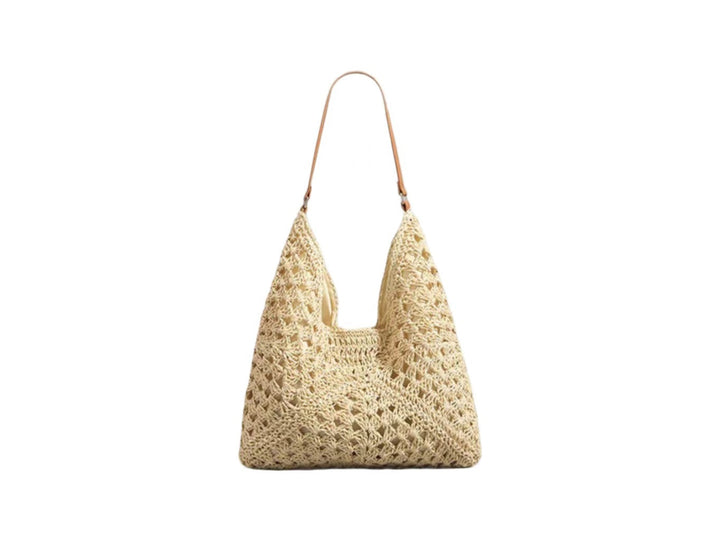 Handbag with Artistic Macrame Design and Flexible Carrying Comfort Kalsten