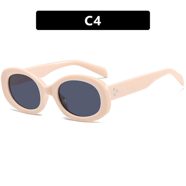 Ladies fashionable sunglasses in elegant oval design with sturdy frame Kalsten