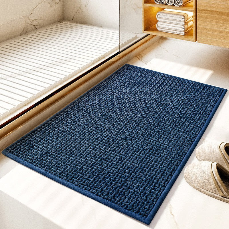 Plush Textured Bath Mat Kalsten