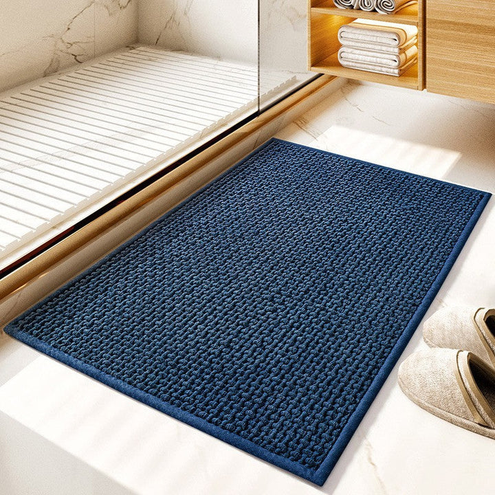 Plush Textured Bath Mat Kalsten