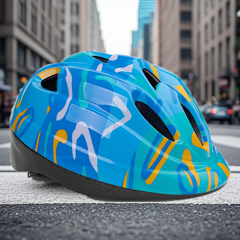 Children's bicycle helmet with dinosaur motif Kalsten