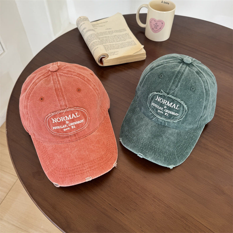 Men's Casual Distressed Cotton Baseball Cap Kalsten