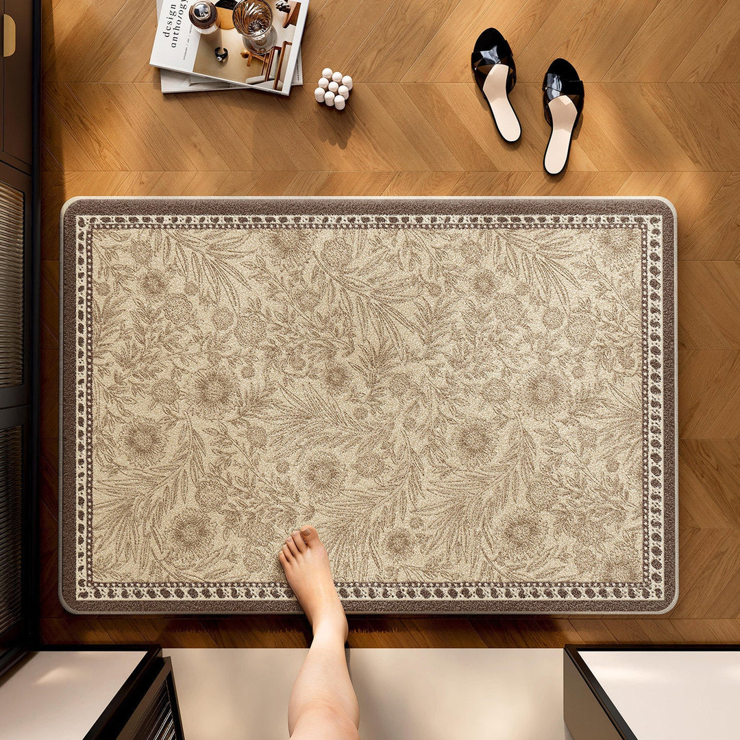 Decorative Floral Kitchen Mat