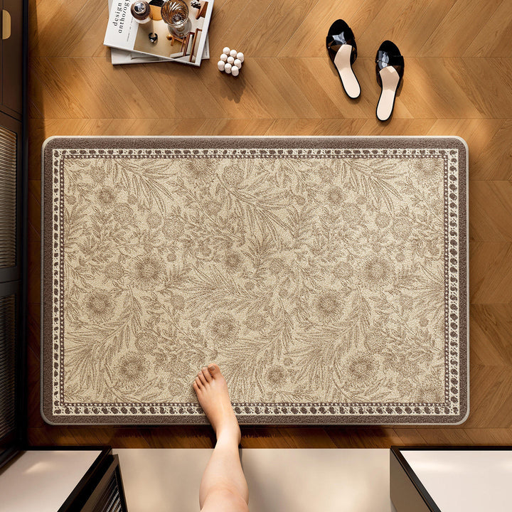 Decorative Floral Kitchen Mat