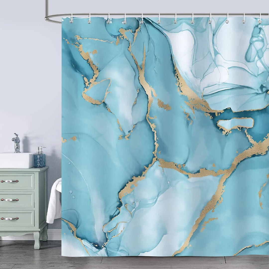 Artistic Marble Texture Shower Curtain Kalsten