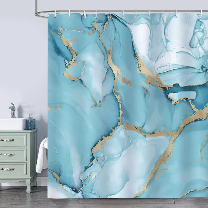 Artistic Marble Texture Shower Curtain Kalsten